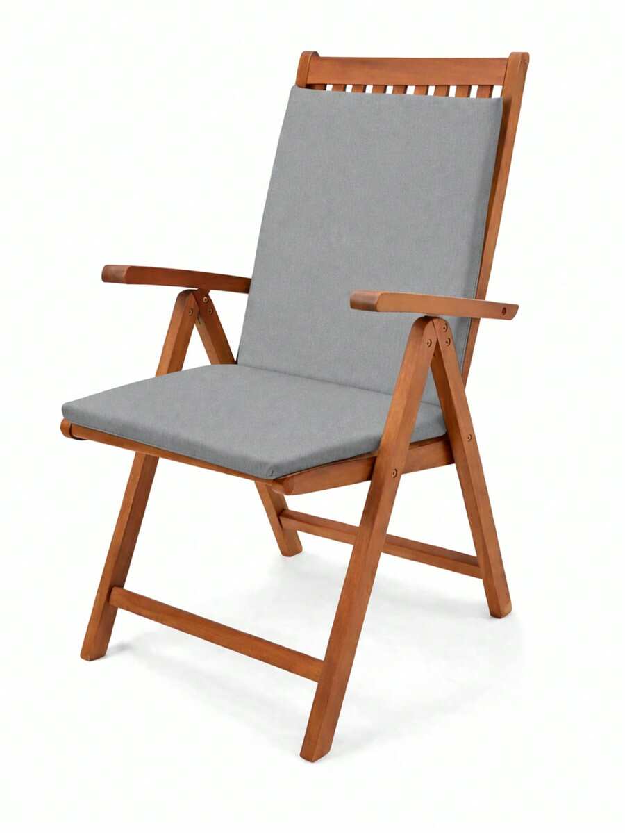 Garden, Balcony & Living Room Chair Cushion With Backrest - Grey - View 1