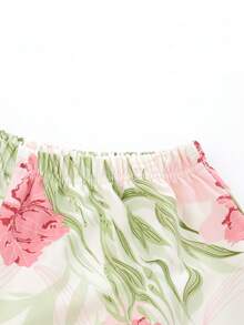 女士两件套开衫睡衣套装，长袖上衣和长裤，柔软舒适，适合春秋季穿着。 - 白色 - 查看 8