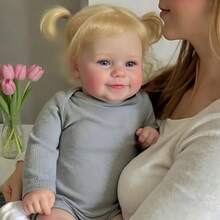 20英寸 NPK Maddie 重生娃娃，可爱萌娃，手绘头发，柔软舒适，高品质娃娃 - 薄荷綠 - 查看 5