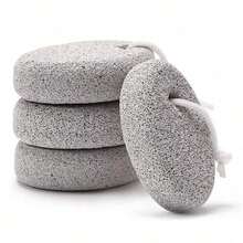 3 Packs Natural Foot Pumice Stone For Feet,Lava Pedicure Tools Hard Skin Callus Remover For Feet And Hands - White&Red - Light Gray - View 10