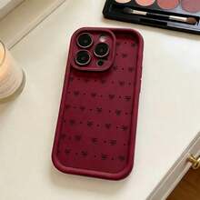 Elegant Bow Pattern Red Phone Case With Camera Protection For IPhone 17 17pro 17promax 16Pro,16ProMax,14,15,16,13,14,15,12,11 Promax,Plus,For Samsung S26PLUS,S26/S25/S23/S23/S24,A54,A53,A52,Glossy,Rugged Durable, Scratch-Resistant, And Stylish A Perfect Gift. - Nhiều màu - Xem 4