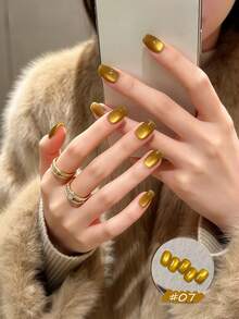 12毫升 冬春美甲 情人节新年美甲 高密度红金玻璃珠猫眼凝胶指甲油 2026 超闪酒红樱桃玻璃珠 美甲沙龙家用DIY美白百搭当季流行美甲用品 - 彩色 - 查看 14