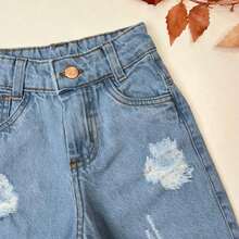 Fashionable Kids Set Bodysuit Jeans Pants Blogger Outfit Girls - Red - View 6