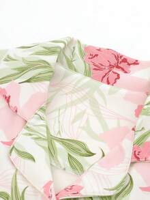 女士两件套开衫睡衣套装，长袖上衣和长裤，柔软舒适，适合春秋季穿着。 - 白色 - 查看 6