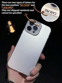 Phone Case: Metal Frosted Protective Case Compatible With Iphone 16/15/14 Pro Max/13/12/11 Pro Max/17 Pro Max/17 Pro Max/17/AIR - White - View 10