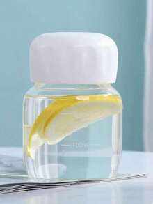 1pc Portable Takeaway Glass Coffee Cup Water Bottle With Lid, Milk Cup, Heat-Resistant Tea Cup, Household Kitchen Daily Use, Leak-Proof Travel Mug - Multicolor - View 11