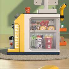 Children's Supermarket Cashier Playset - Includes Toy Cash Register, Pretend Play Food, Drinks, Scanning & Payment, Role Play Experience (No Fake Money) - Simulates Supermarket Shopping, Parent-Child Interaction - Multicolor - View 13