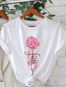 Tee-shirts pour femmes - Blanc - Voir 2
