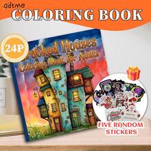 GDTME 一本成人奇幻冒险主题涂色书，包含精彩的冒险故事和神秘的魔法。内含24页创意十足、大胆独特的涂鸦，是学生返校或复活节的理想礼物。尺寸：7.9 x 7.9英寸，附赠5张贴纸。 - 奇幻冒險 - 查看 17