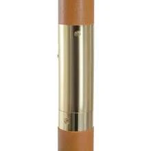 300cm Cantilever Parasol In Wood For Balcony, Garden, Bamboo, Blue - Blue - View 8