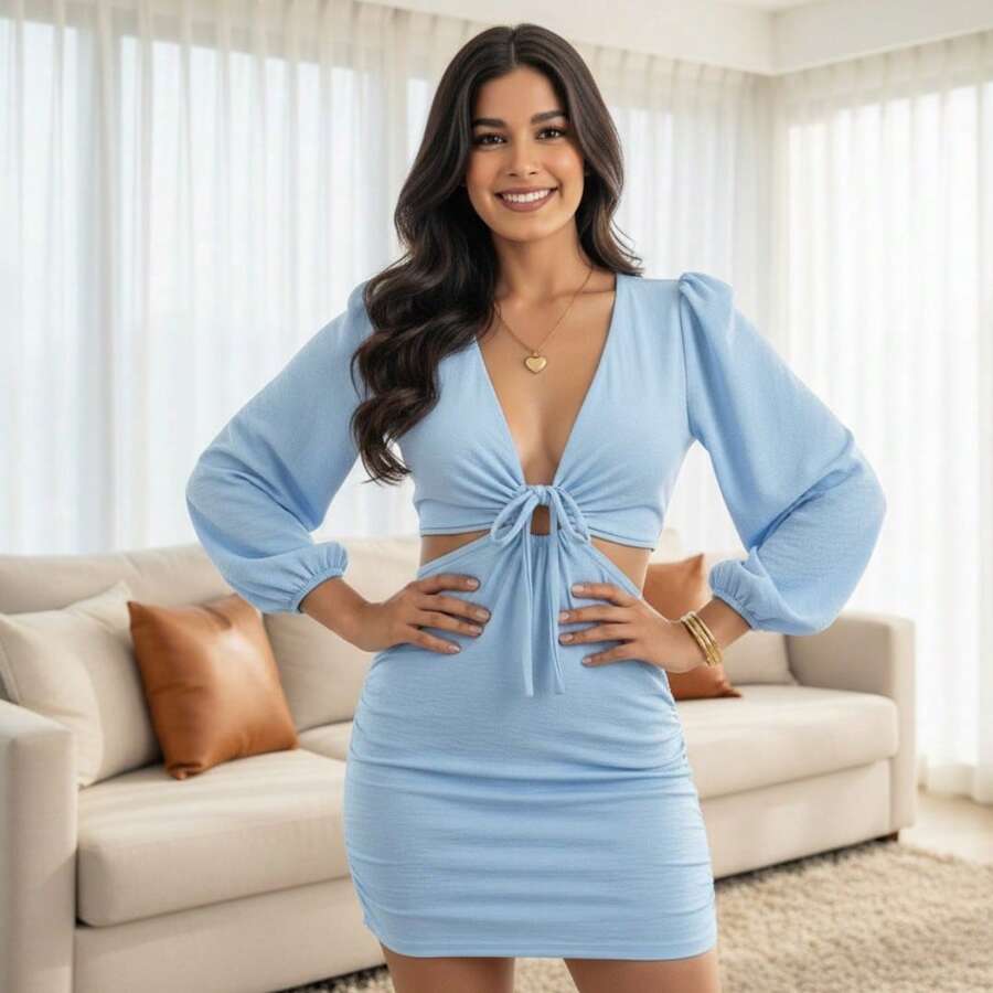 WE SHINE Women Dresses - Màu xanh nhạt - Xem 1