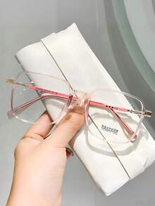 1 Pair Fashionable Ombre Ocean Eyeglasses, Suitable For Outdoor Activities, Transparent Eyewear Accessory, Valentine's Day Gift - Multicolor - View 16