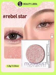 Urban Decay Rebel Stardust Eyeshadow Palette | Galactic Shimmer And Matte Shades - Create Starry Alluring Makeup Looks And Night Out Makeup - Rebel Star - View 1