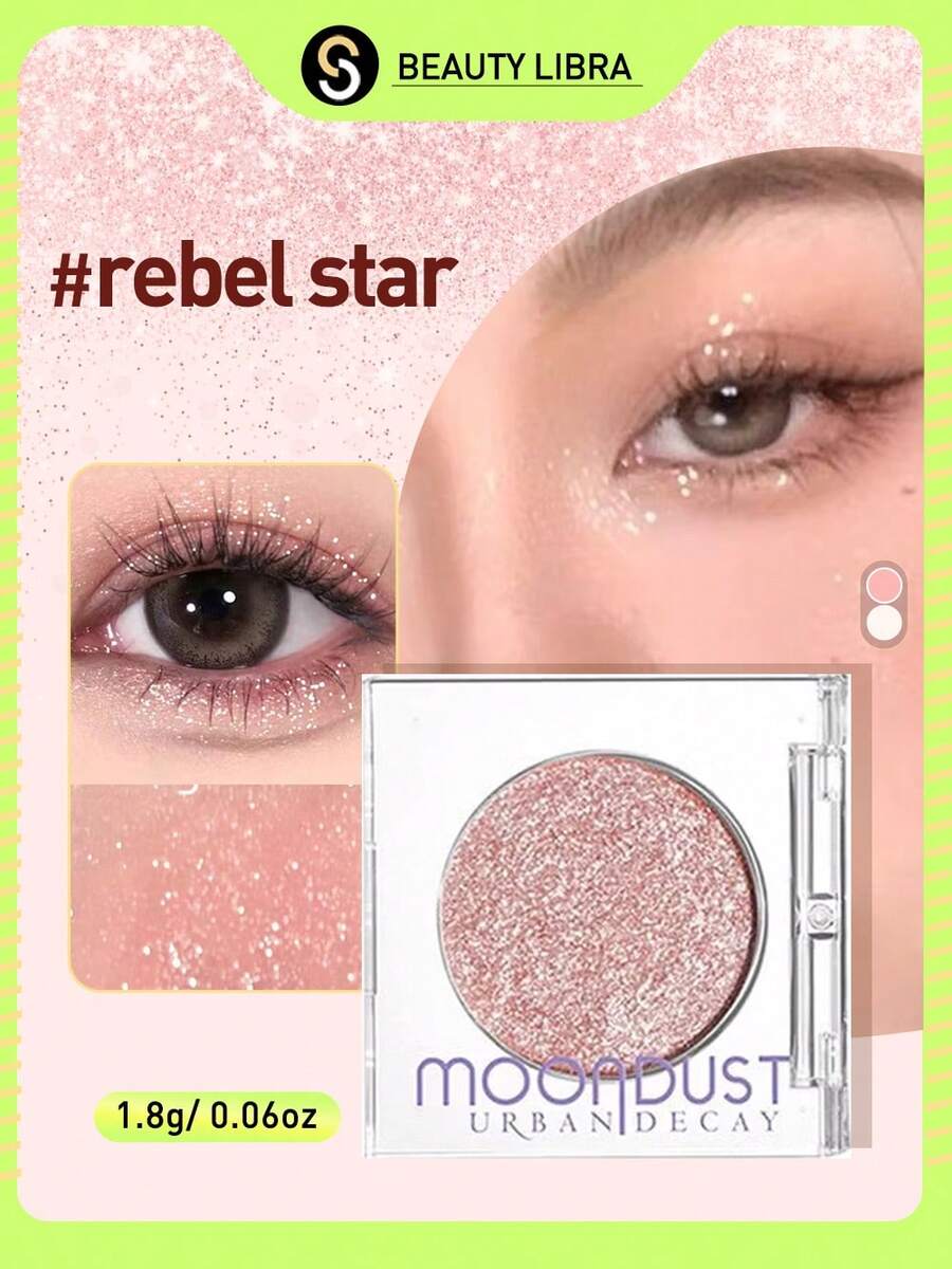 Urban Decay Rebel Stardust Eyeshadow Palette | Galactic Shimmer And Matte Shades - Create Starry Alluring Makeup Looks And Night Out Makeup - Rebel Star - View 1