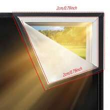 1片遮光窗帘，自粘拉链设计，无需钻孔，遮阳隔热面料，适用于卧室、地下室、厨房，四季皆宜。 - 黑色 - 查看 5