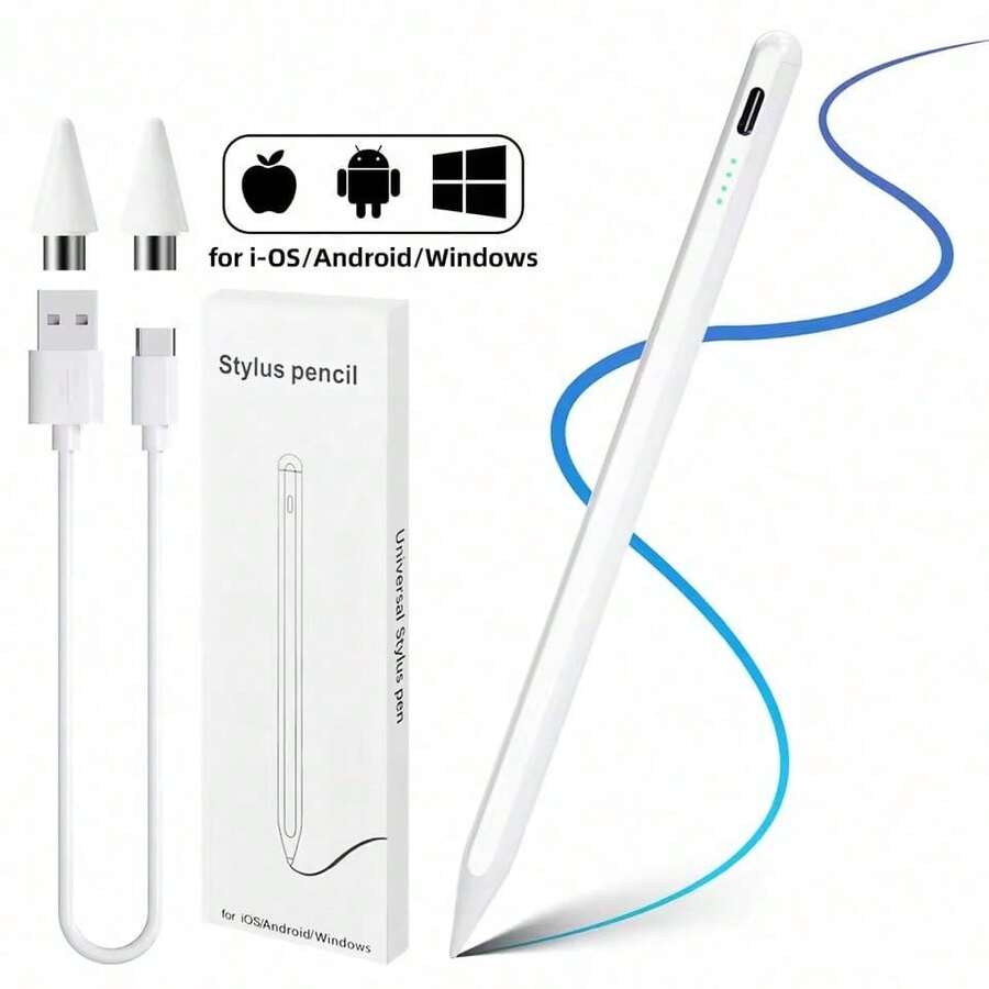 Tangle-Free Stylus Pen This Is A Universal Stylus Upgrade Compatible With Apple IPads 2018-2025, Requiring No Bluetooth Connection. It Features A 20-Hour Battery Life, High Sensitivity, Tilt-Adjustable Design, And Anti-Accidental Touch Features. It's Compatible With IPads A16/11/10/9/8/7/6, Pro 12.9/11/33.0-Inch M4, Air 3/4/5/M2/M3, And Mini 5/6 Easter Spring Gift 5/6.