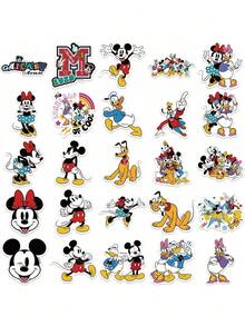 50PCS Disney Officially Licensed Vinyl Stickers Mickey Mouse And Friends Waterproof Cartoon Decals Gifts For Water Bottles Laptop Computer Phone Car Hard Hat Bumper Friend Funny Valentine's Day Gifts - DSN-004 - View 6