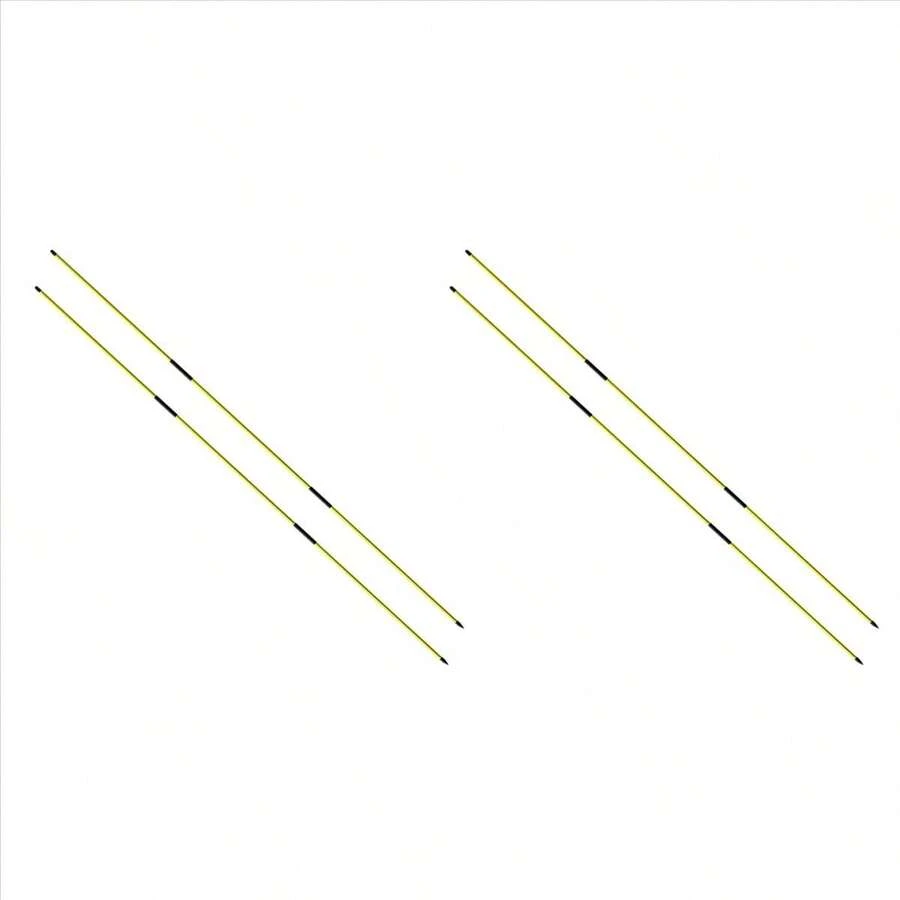 Golf Alignment Sticks Training Aid 4 Pack,3-Section 48 Inch Golf Swing Trainers Foldable Practice Rods Aiming Sticks - A - Xem 1