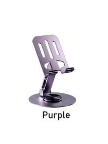 360° Rotatable Fully Aluminum Adjustable Phone Stand - Universal Size, Portable, Ergonomic Design, Comfortable Viewing - Suitable For Office, Streaming, Online Classes, TV Watching, Live Streaming, Compatible With IOS And Android Devices. Compatible With Android Phones, Ideal Gift For Family And Friends. Phone Stand, Phone Accessory Compatible With IPhone, Android Phone, Gift For Birthday, Family, Friends Gifts Birthday Phone Holder Phone Accessories Strong Load-Bearing - Multicolor - View 9