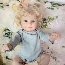 20英寸 NPK Maddie 重生娃娃，可爱萌娃，手绘头发，柔软舒适，高品质娃娃 - 薄荷綠 - 查看 8