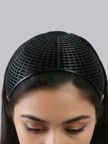 1/2 chiếc băng đô lưới thoáng khí có vòng cố định chống trượt, phụ kiện tóc hàng ngày và khi đi du lịch. - màu đặc - Xem 4