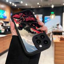 Ackerman luchando contra el rojo. Esta elegante funda para teléfono es compatible con Samsung, Apple, VIVO, OPPO, , Transsion, ,  y Honor. Fabricada en silicona TPU, ofrece protección contra golpes y caídas, además de una sensación superior. Es un regalo ideal para familiares, amigos y seres queridos, y una opción perfecta para San Valentín y Año Nuevo. - Negro - Ver 2