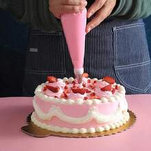 Juego de 21 piezas para manga pastelera, herramientas para manga pastelera, utensilios de repostería, moldes para pasteles - Rosa - Ver 6