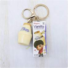 1pc Simulation Icy Milk Pendant Set | Banana/Strawberry Milk Carton Keychain Bag Charm - Multicolor - View 11