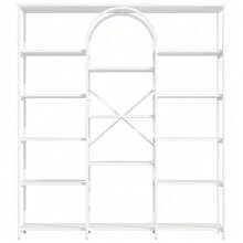 Bookcases - White + MDF+Metal + Modern-1 - View 11