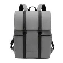 Men Fashion Backpacks - 16-inch Gray and Black - View 10