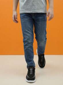 Kids' Lightweight Breathable Purple Lace-Up Slip-On Casual Dance Shoes, Knit Sock Shoes - Black - View 3