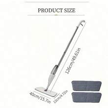 1pc Multi-Function Spray Mop - Portable Mop With Refillable Water Bottle, Wet & Dry Cleaning, Super Microfiber Mop Pad, Suitable For Hardwood, Tile And Laminate Floors In Home And Kitchen - High-Performance Dust Mop For Living Room, Bedroom And Bathroom - Multicolor - View 4