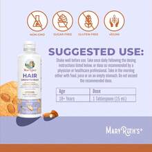 Women's Hair Growth MAX Liposomal | With Biotin 10000mcg + Pumpkin Seed Oil | Thicker Hair | Hair Care | Wrinkles, Fine Lines, Skin Care | Ages 18+ | 15.22 Fl Oz - 1 chai - Xem 5