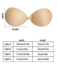 Summer Clingy Bra For Ladies, Women's Underwear, Invisible Bra, Seamless Bra Pads, No Shoulder Straps Bra, Gathers Breasts, Prevents Outward Expansion, Creates Perfect Breast Shape, Suitable For Vacations, Dates, Business Trips, Travels, Dinners, Swimsuits, Wedding Dresses, Formal Gowns, Dresses - Multicolor - View 9