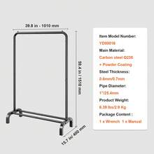 Gruccia standard - 38-48 Zoll 1 Stange - Visualizzare 7