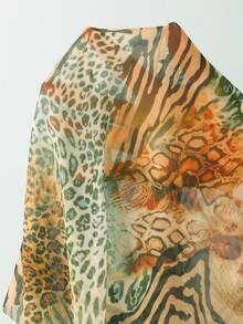 2026 European And American Women's Sexy Retro Leopard Print Bikini With Steel Support 3 PiecesSwimsuit Vacation - Multicolor - View 6