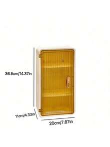 1个壁挂式化妆品收纳盒，浴室柜，防水折叠架，无需钻孔，独立卫生纸架 - 多色 - 查看 5