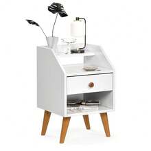 Dakota Bedside Table Bedroom Decor - Blanco - Ver 4