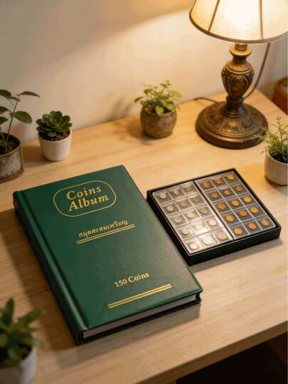 150 bolsillos Álbum de colección de monedas transparente de PVC, para coleccionar monedas antiguas y conmemorativas