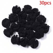 30个/包 涤纶网纱花球，弹性蕾丝装饰绒球，DIY花艺工艺品，婚礼装饰，派对/礼品装饰，服装/包包/鞋子配饰，发夹花球 - 花球 - 查看 11
