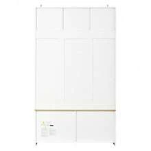 Hall Trees - Natural+White + MDF + Particle Board - View 11