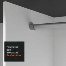 Ropero Closet Madesa 3 Puertas Color Negro y Marrón 02 - Negro y Marrón - Ver 7