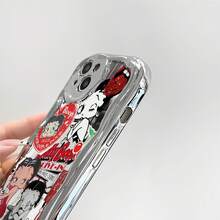 Funda para teléfono  Retro Collage Compatible con  17  16 Pro Max  15 Pro Max  13 y  12 Fabricada en material de TPU que ofrece una sensación lujosa y protección contra golpes y caídas Un regalo perfecto para familiares, amigos, seres queridos, novios, novias y aniversarios - Plateado - Ver 6
