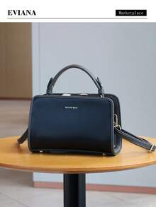 2026新款高端女士时尚手提包，结构化夹扣设计，简约奢华晚礼服手拿包，手工镶钻OL通勤托特包/单肩包，金色优雅晚宴包，大容量通勤斜挎包 - 彩色 - 查看 2