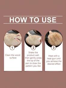 jakehoe Bolígrafo para pintar madera, bolígrafo para quemar madera, bolígrafo para marcar madera - A - Ver 5