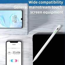 白色触控笔，通用触控笔，适用于安卓、iOS、Windows系统，电容式触控笔，兼容苹果铅笔、华为、三星、小米等手机，春季礼物 - 彩色 - 查看 3