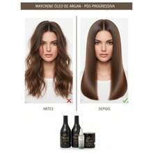 Kit Argan Premium Linha Pós Progressiva + Meu liso Capilar Loccan 120ml - Para viagem - Visão 2