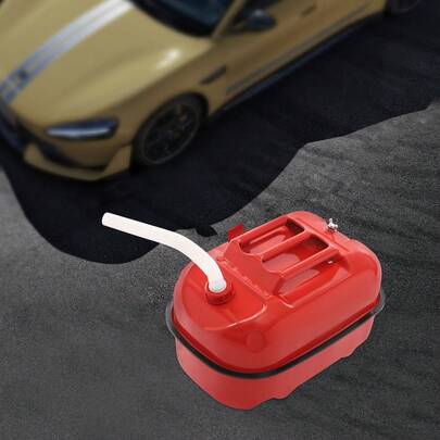 SHIOUCY 20L/4.4 Gallons Fuel Container, Red Portable Fuel Tank, Fuel Can With Fueling Pipe