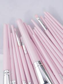 20支专业化妆刷套装，包含面部化妆刷、散粉刷、遮瑕刷、眼影刷、眉刷、唇刷等，是美妆工具的理想之选。 - 彩色 - 查看 9