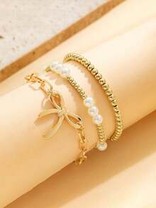 Multi-Style Bohemian Beach Beaded Necklaces – Stackable & Single Wear Options, Mix-And-Match Design, Versatile For Daily Outfits & Beach Parties, Quality Crafted Comfortable Jewelry, Perfect Gift Choice - Gold - View 4